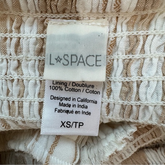 L*Space Day Dreamer Strapless Midi Dress in Sunsational Stripe Boho Beach XS - Picture 15 of 16